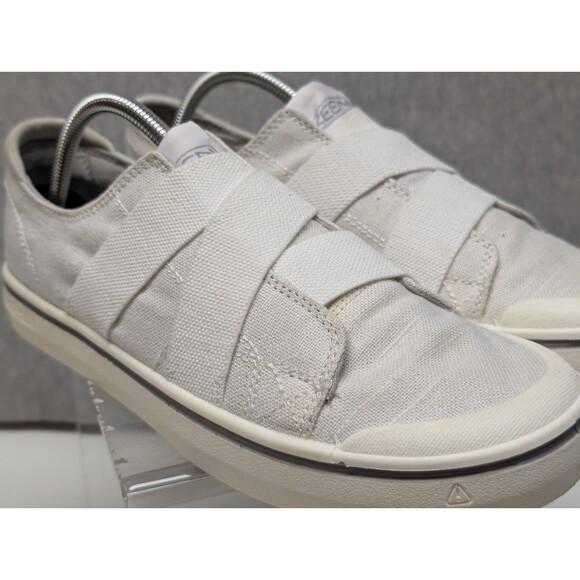 KEEN Elsa III Gore Womens Size 11 Off White Canvas Slip On Sneakers - Picture 4 of 10